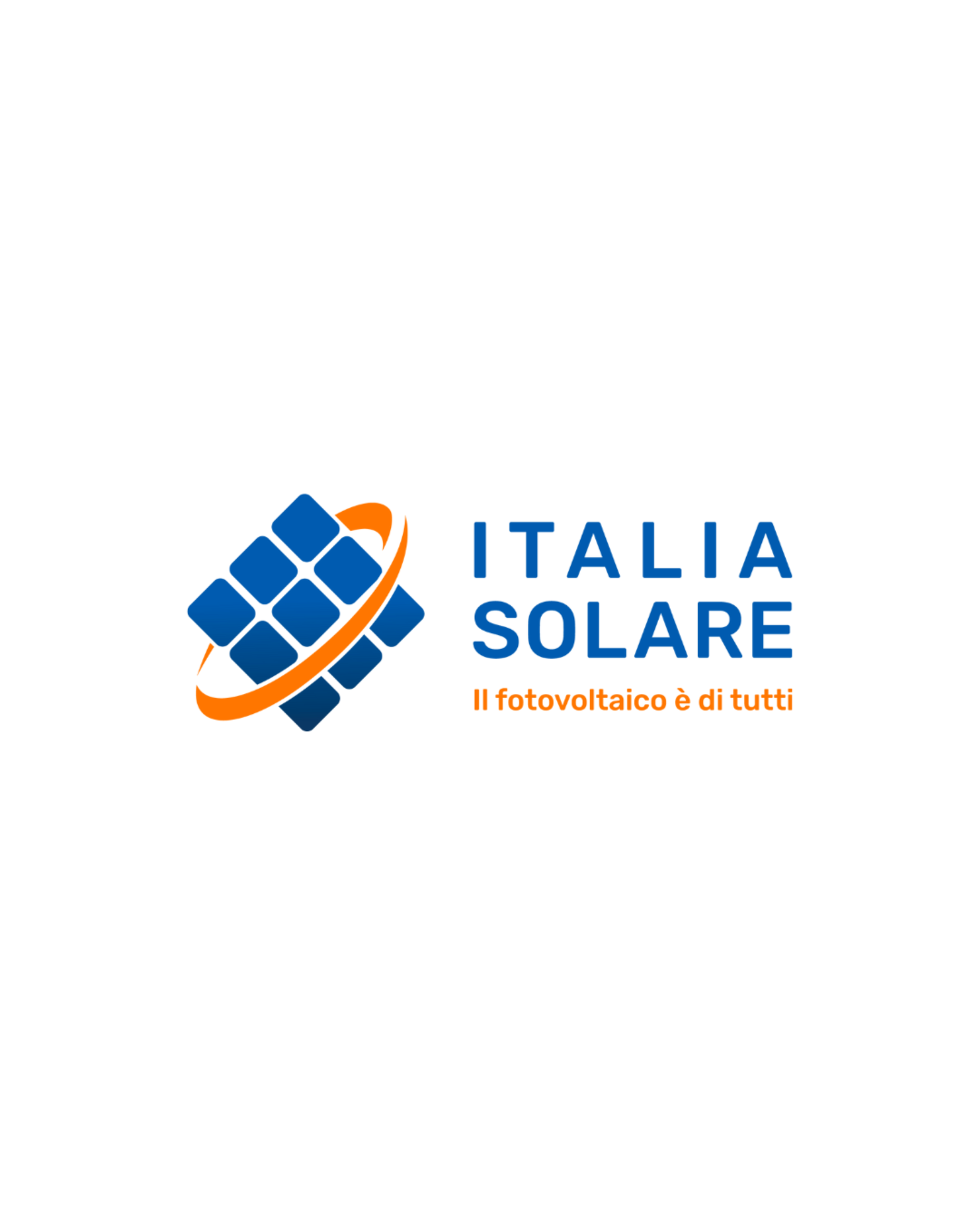 ITALIA SOLAR's logo with the text photovoltaics is for everyone