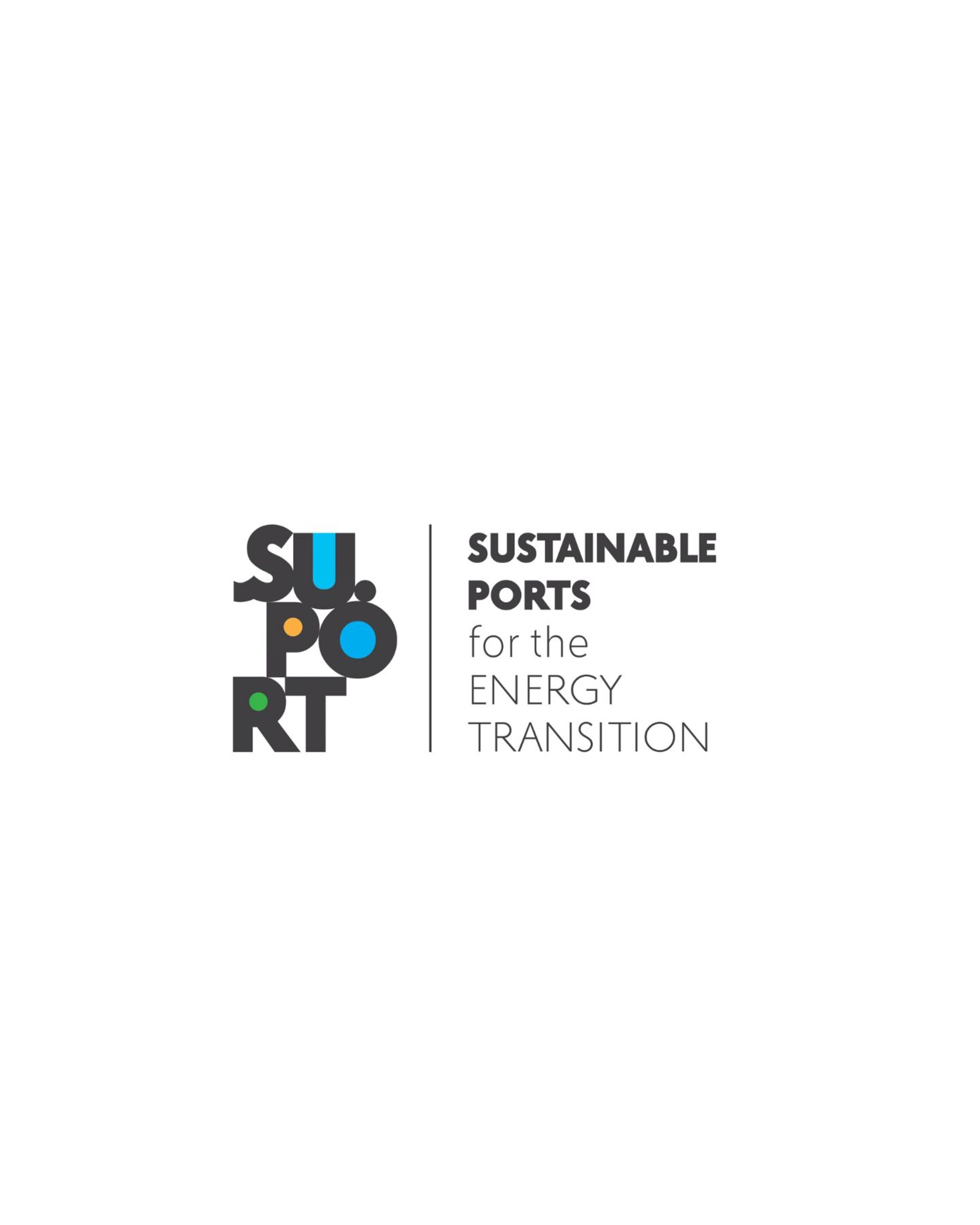 Su.Port's graphic with the text SUSTAINABLE PORTS for the ENERGY TRANSITION
