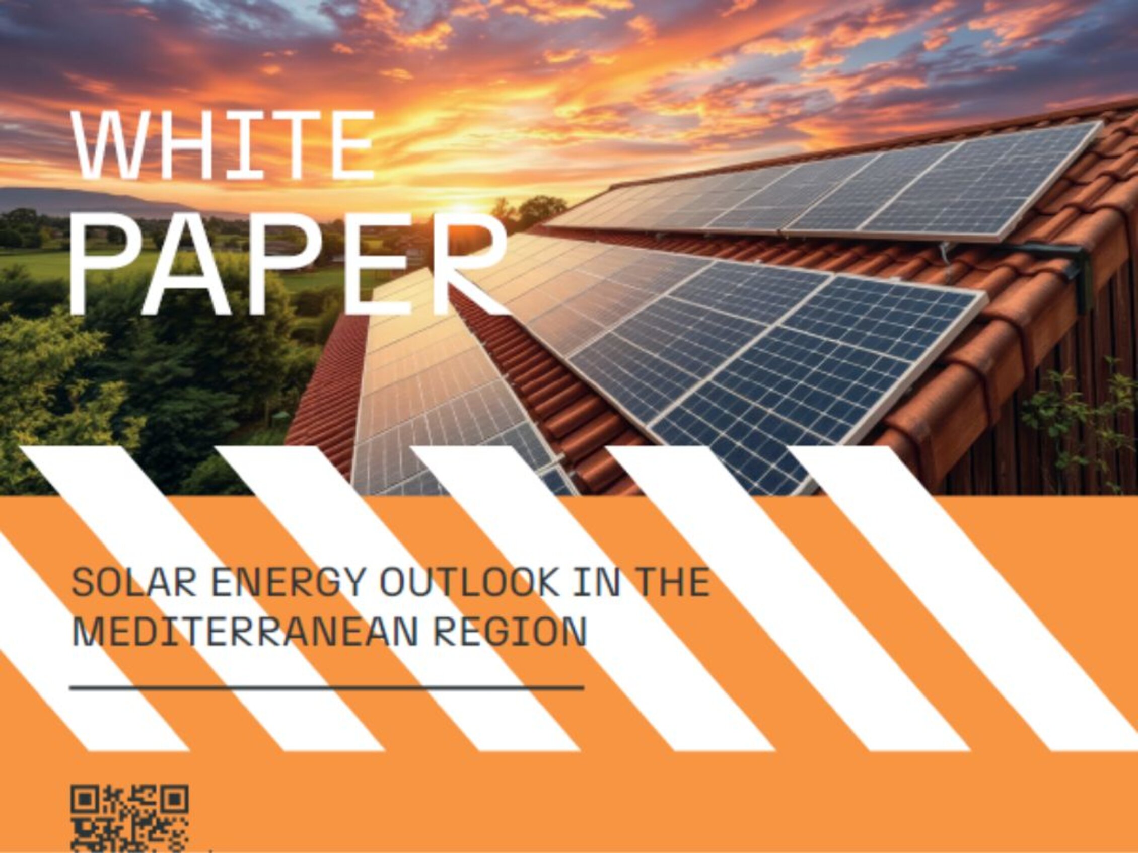 Cover of the report 'Solar Energy Outlook in the Mediterranean Region'