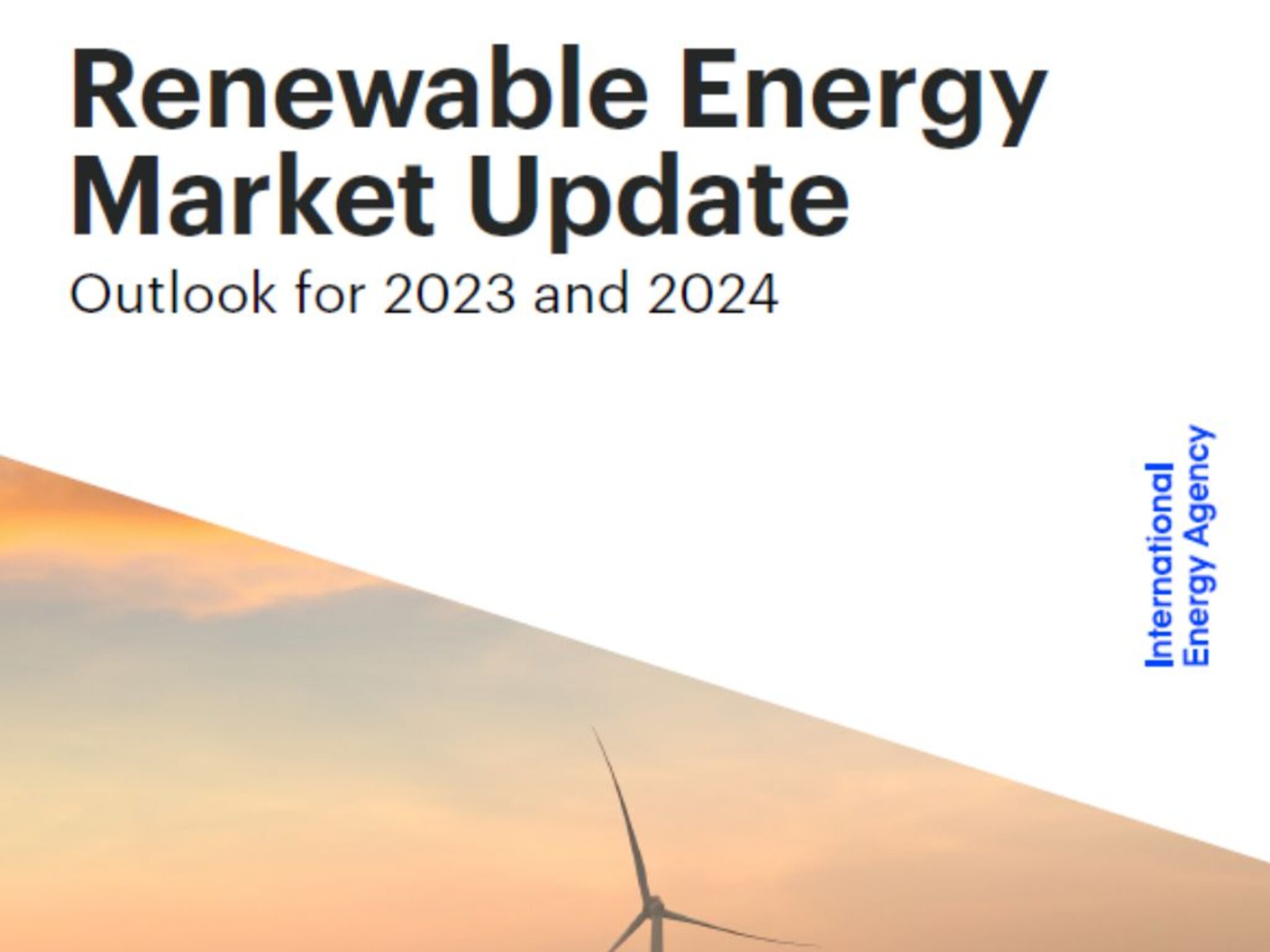 cover of the report 'Renewable Energy Market Update Outlook for 2023 and 2024'
